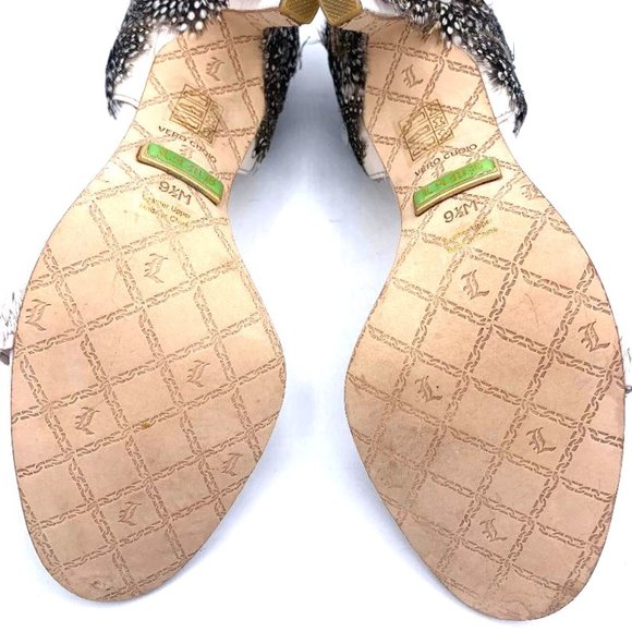 NWB-L.A.M.B Lesley Feather Heels White 9.5 With Dust Bag & Original Box - Picture 5 of 8